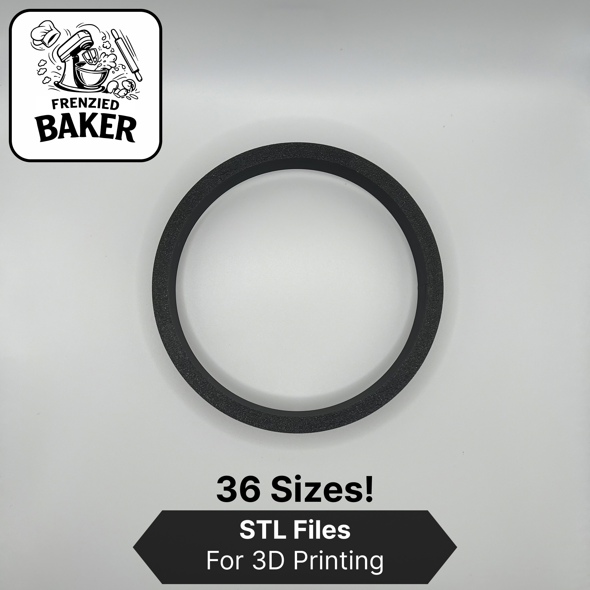 Circle Cookie Cutter Set – 36 STL Files – Round Cutters for Baking, Fondant & Clay – Digital Download – 0.5" to 9.25" for 3D Printing